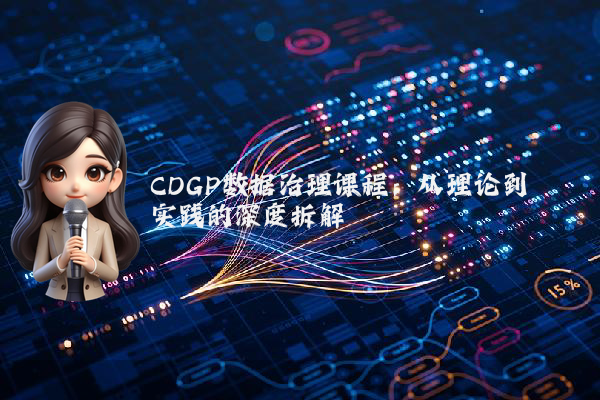 CDGP数据治理课程：从理论到实践的深度拆解